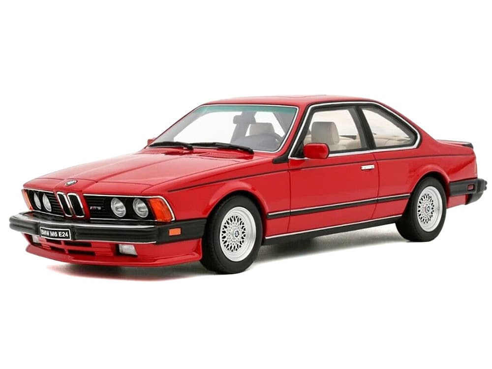 1986 BMW E24 M6 Henna Red Limited Edition to 3000 pieces Worldwide 1/18 Model Car by Otto Mobile
