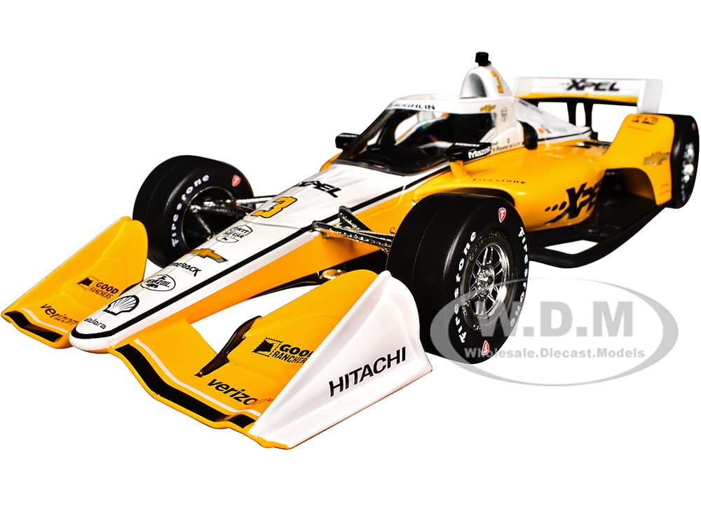 Dallara IndyCar 3 Scott McLaughlin "XPEL" Team Penske (Road Course Configuration) "NTT IndyCar Series" (2024) 1/18 Diecast Model Car by Greenlight