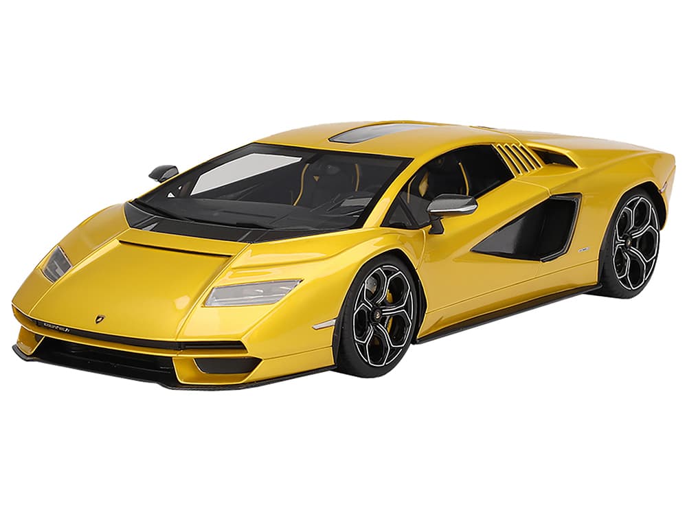 Lamborghini Countach LPI 800-4 New Giallo Orion Gold Metallic 1/18 Model Car by Top Speed