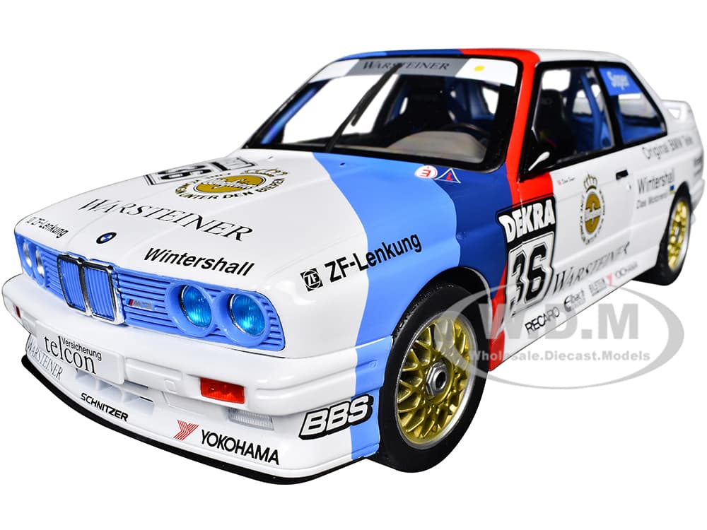 BMW E30 M3 36 Steve Soper "DTM (Deutsche Tourenwagen Meisterschaft)" (1989) "Competition" Series 1/18 Diecast Model Car by Solido