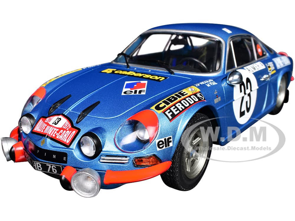 Alpine A110 1600S 23 Jean-Pierre Nicolas - Michel Vial "Rallye Monte-Carlo" (1972) "Competition" Series 1/18 Diecast Model Car by Solido