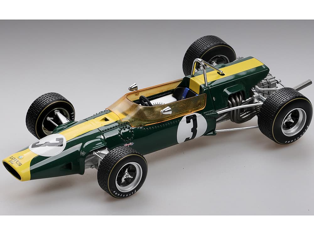 Lotus 48 3 Jim Clark Winner Formula One F1 "Spain GP" (1967) "Mythos Series" Limited Edition to 70 pieces Worldwide 1/18 Model Car by Tecnomodel