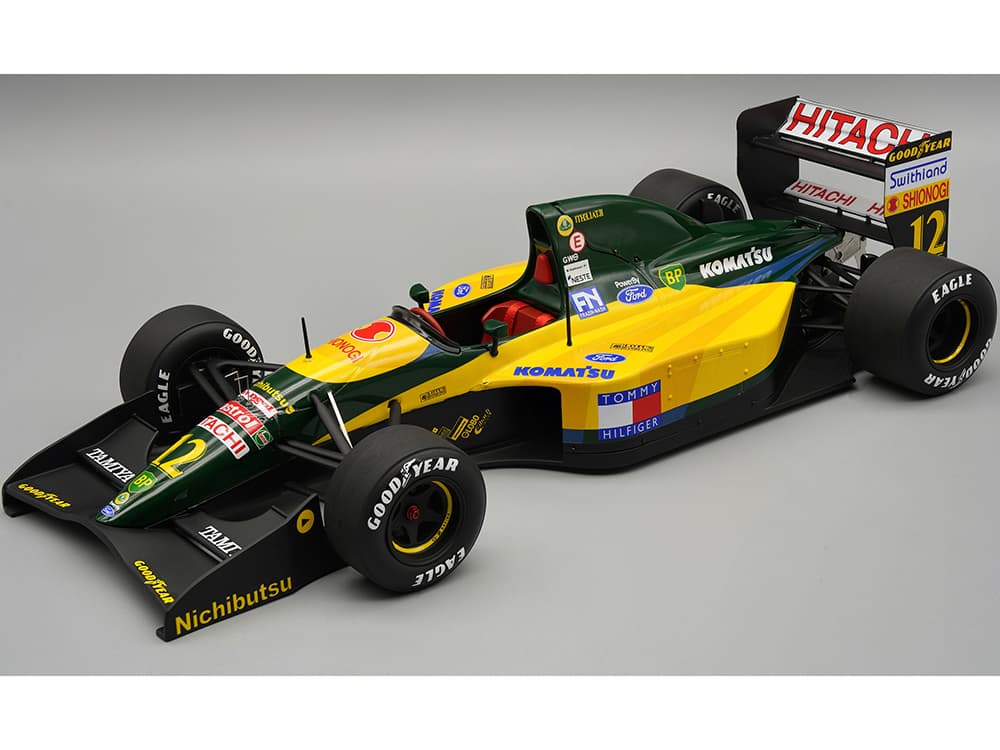 Lotus 107 12 Johnny Herbert Formula One F1 "Belgian GP" (1992) Limited Edition to 90 pieces Worldwide "Mythos Series" 1/18 Model Car by Tecnomodel