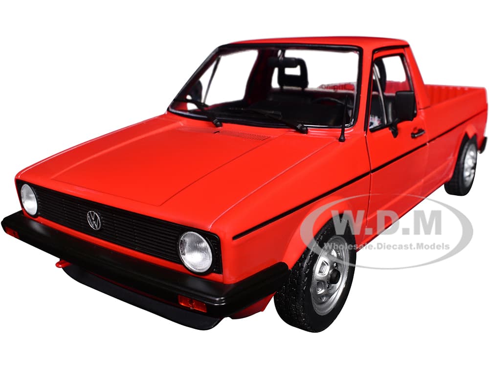 1983 Volkswagen Caddy MK 1 Pickup Truck Mars Red 1/18 Diecast Model Car by Solido