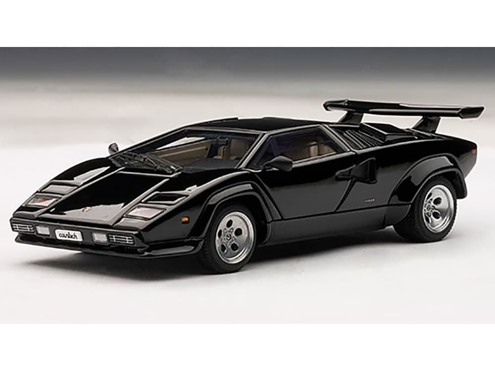 Lamborghini Countach 5000S Black 1/43 Diecast Model Car by Autoart