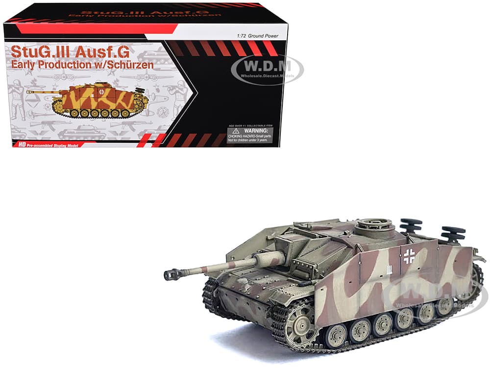 Germany StuG III Ausf. G "Early Production" with Schurzen Tank "Pz.Gren.Div. Totenkopf Kursk" (1943) "NEO Dragon Armor" Series 1/72 Plastic Model by