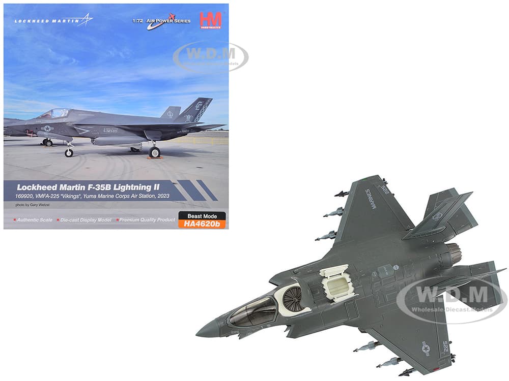 Lockheed Martin F-35B Lightning II Aircraft Beast Mode Configuration "VMFA-225 Vikings Yuma Marine Corps Air Station" (2023) United States Marine Cor