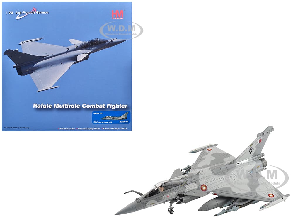 Dassault Rafale EQ Fighter Aircraft "QA210" (2019) Qatar Emiri Air Force "Air Power Series" 1/72 Diecast Model by Hobby Master