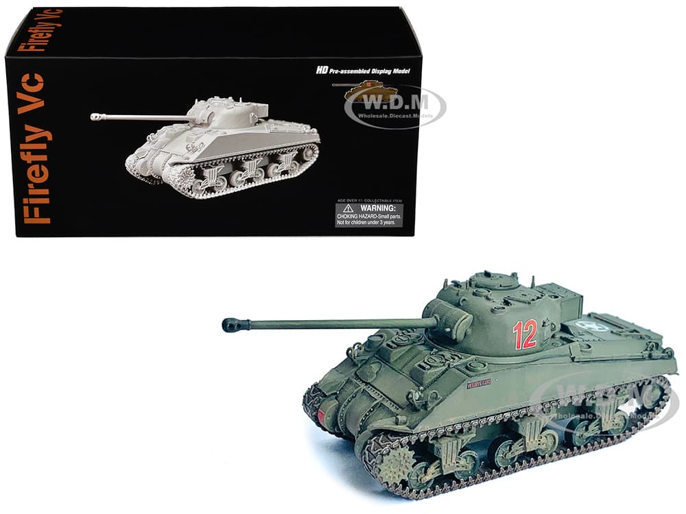 British Sherman Firefly Vc Tank 12 "3 Troop A Sqd. Northamptonshire Yeomanry France" (1944) "NEO Dragon Armor" Series 1/72 Plastic Model by Dragon Mo