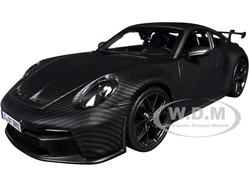 Porsche 911 GT3 Carbon Fiber "Carbon Series - Bburago 50th Anniversary" 1/18 Diecast Model Car by Bburago