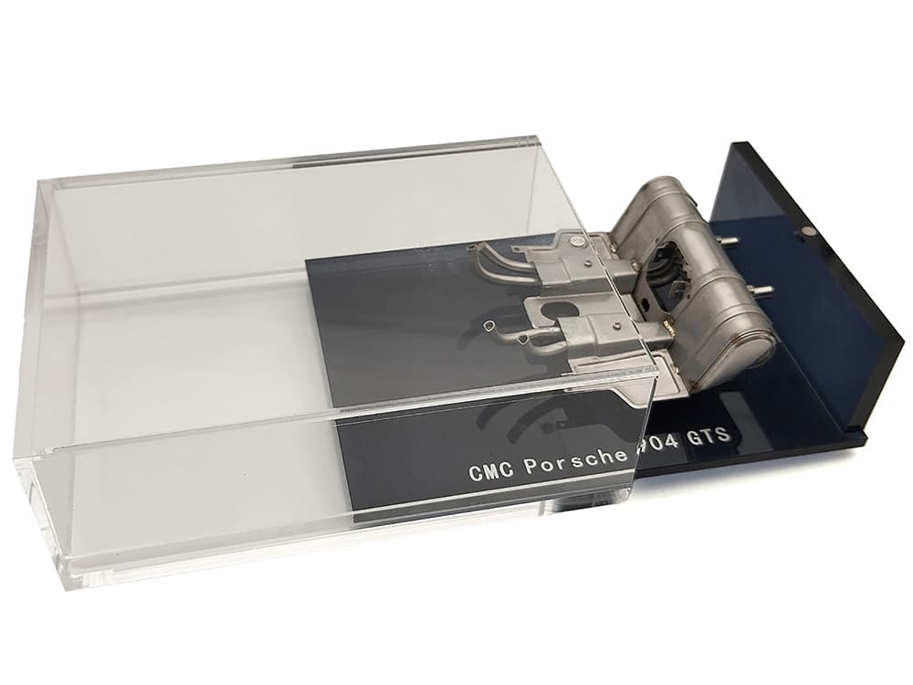 Street Exhaust for Porsche 904 Carrera GTS with Display Case 1/18 Diecast Model by CMC