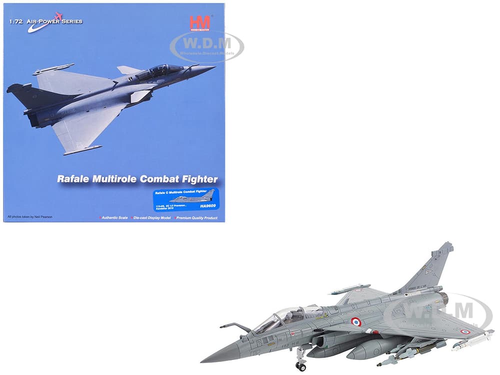 Dassault Rafale C Fighter Aircraft "113-HS EC 1/7 Provence Kandahar" (2010) Armee de lAir (French Air Force) "Air Power Series" 1/72 Diecast Model by