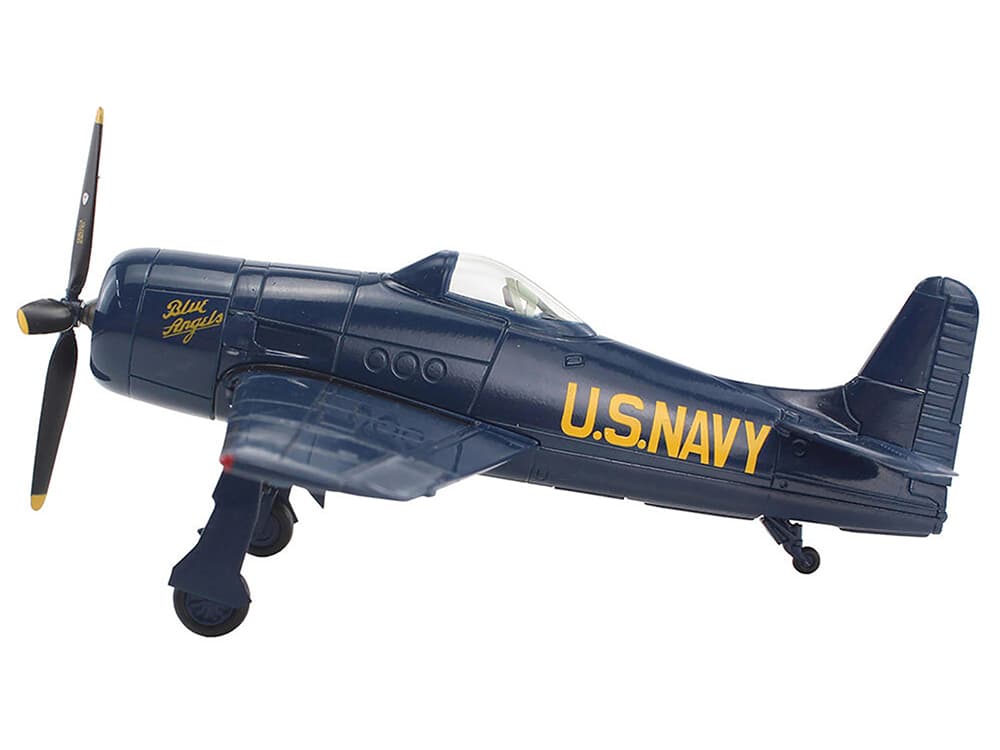 Grumman F8F Bearcat Fighter Aircraft "Blue Angels (1-5 decals)" (1946) United States Navy "SkyMax Models" Series 1/72 Diecast Model by Hobby Master