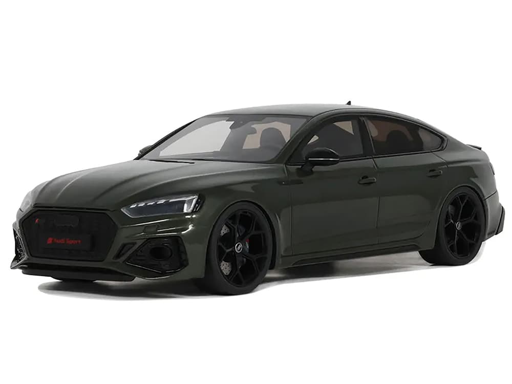 2023 Audi RS 5 Competition Dark Green Metallic 1/18 Model Car by GT Spirit