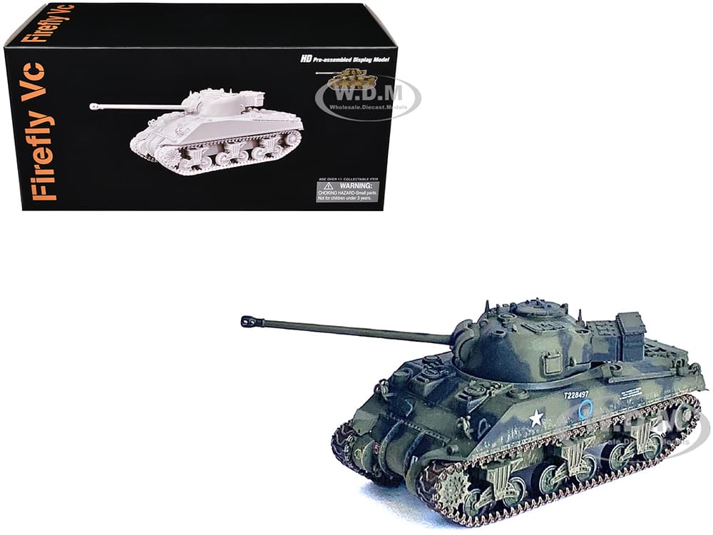 British Sherman Firefly VC Tank "1st Armoured Division Normandy France" (1944) "NEO Dragon Armor" Series 1/72 Plastic Model by Dragon Models