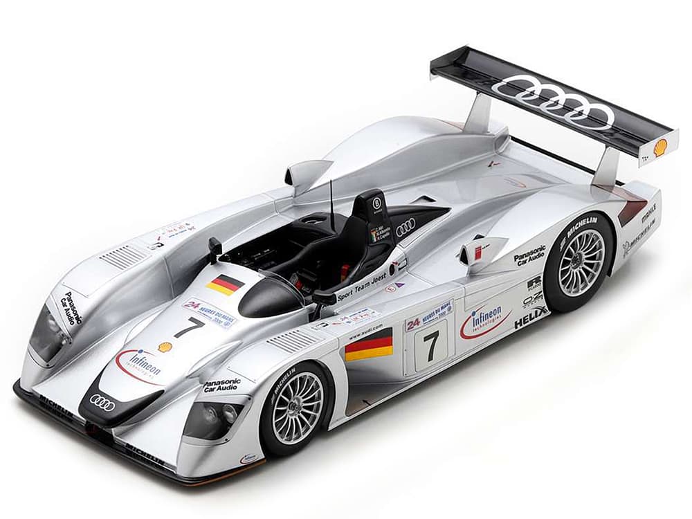 Audi R8 7 Christian Abt - Michele Alboreto - Rinaldo Capello "Audi Sport Team Joest" 3rd Place "24 Hours of Le Mans" (2000) with Acrylic Display Case