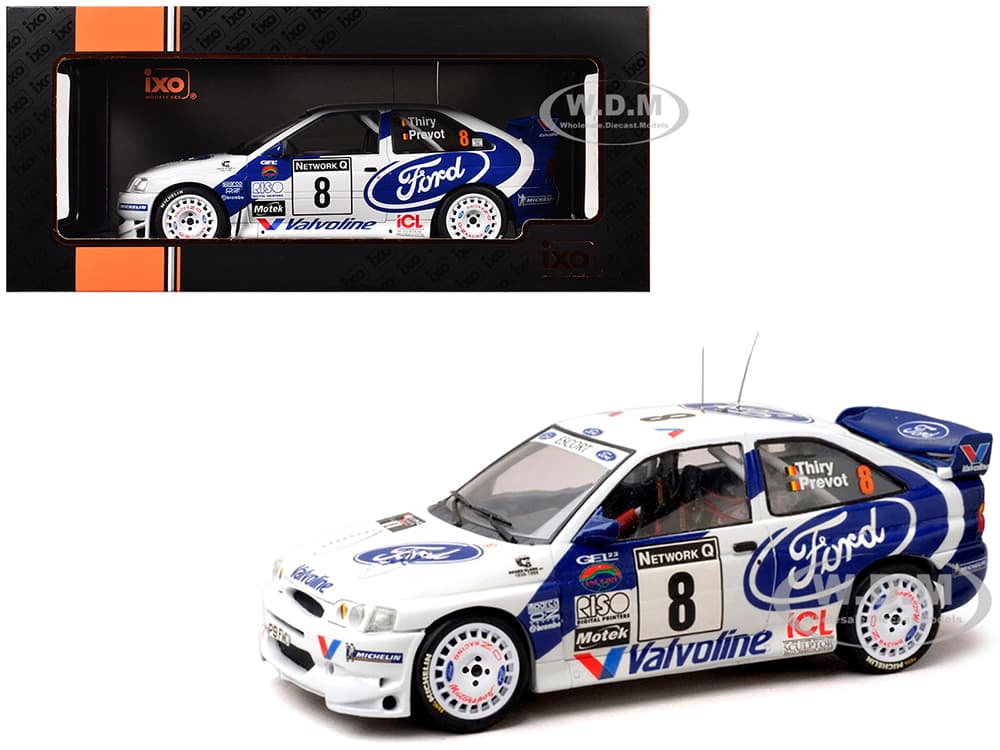 Ford Escort WRC 8 Bruno Thiry - Stephane Prevot 3rd Place "RAC Rally" (1998) 1/18 Diecast Model Car by IXO Models