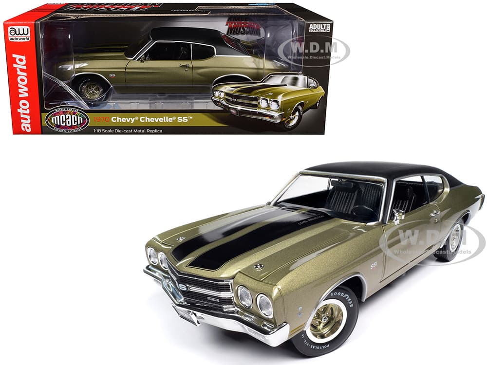 1970 Chevrolet Chevelle SS Tricentennial Gold with Black Stripes and Vinyl Top "Muscle Car &amp; Corvette Nationals" (MCACN) "American Muscle" Series