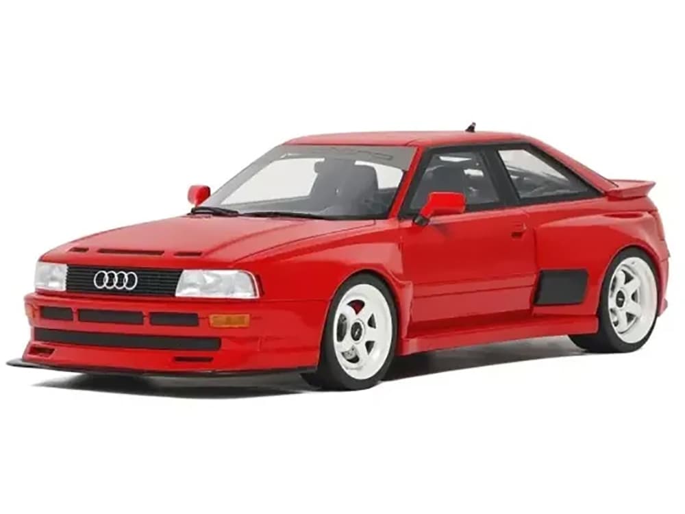 2021 Audi 80 Coupe "Prior Design" Misano Red Limited Edition to 2500 pieces Worldwide 1/18 Model Car by Otto Mobile