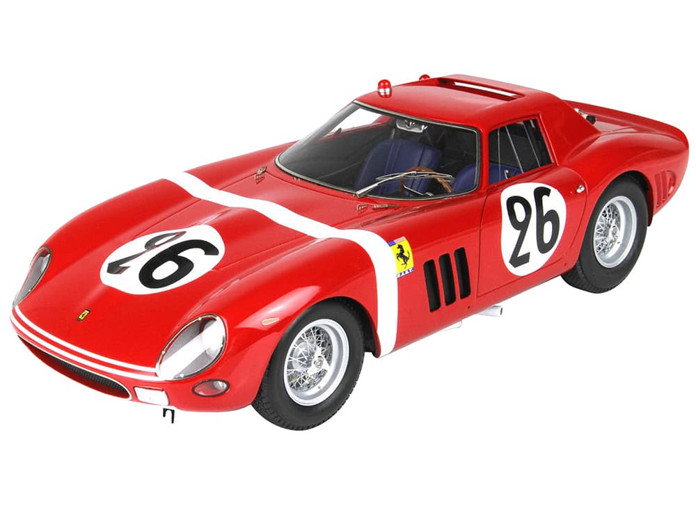 Ferrari 250 GTO 26 Ed Hugus - Jose Rosinski "24 Hours of Le Mans" (1964) with DISPLAY CASE Limited Edition to 200 pieces Worldwide 1/18 Model Car by