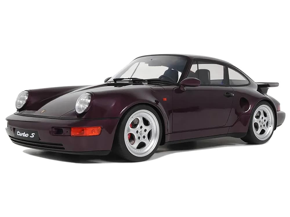 1992 Porsche 911 (964) Turbo S Purple Metallic 1/12 Model Car by GT Spirit