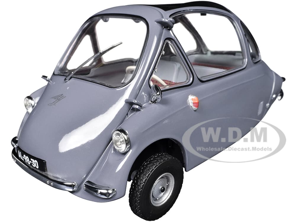 Heinkel Kabine "Bubble Car" Troy Gray 1/18 Diecast Model Car by Oxford Diecast