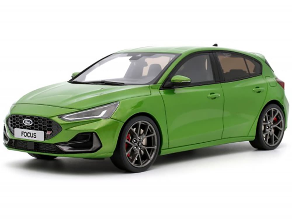 2022 Ford Focus MK5 ST Phase 2 Mean Green Metallic Limited Edition to 2000 pieces Worldwide 1/18 Model Car by Otto Mobile