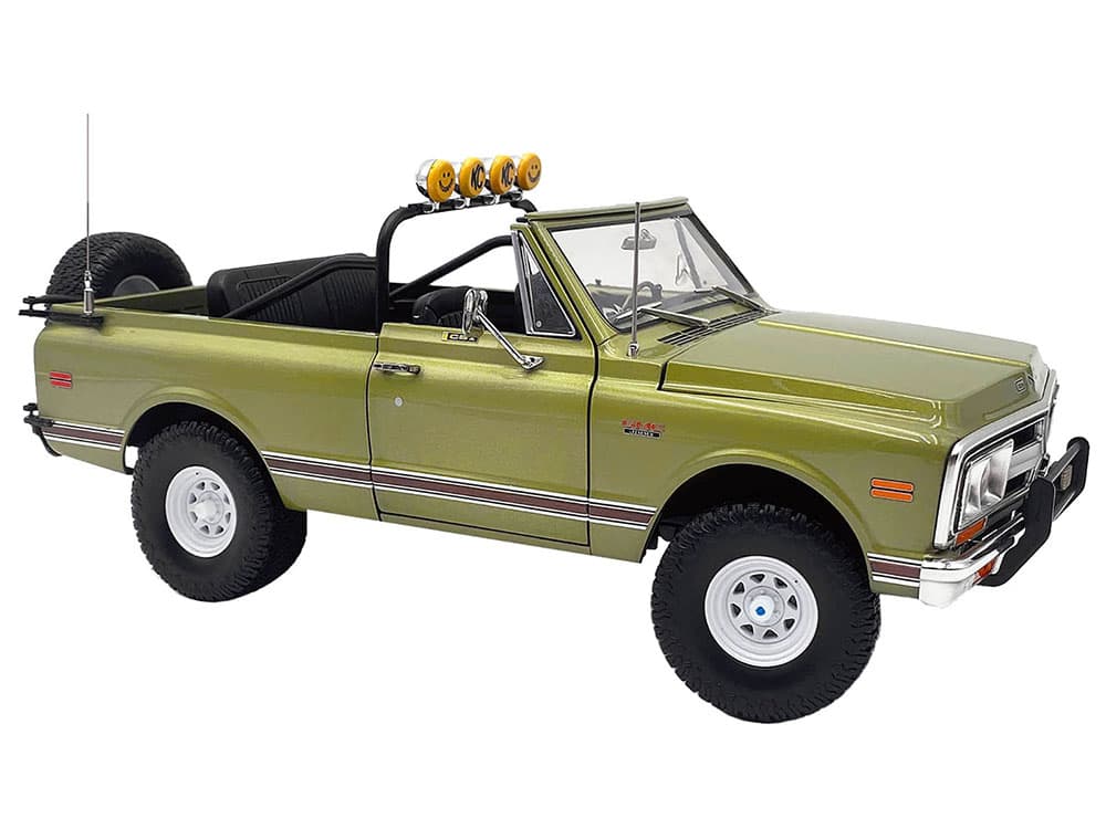 1972 GMC Jimmy Olive Metallic with White Top "KC Highlighter" Limited Edition to 300 pieces Worldwide 1/18 Diecast Model Car by ACME