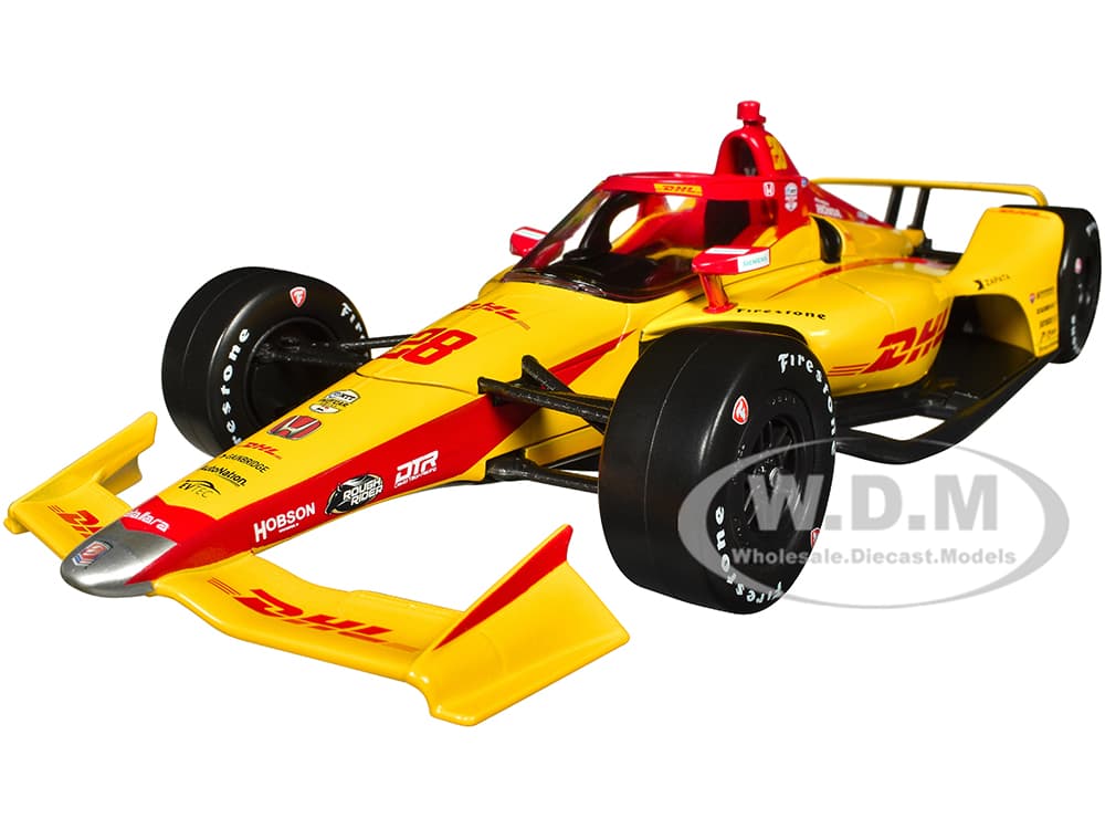 Dallara IndyCar 28 Romain Grosjean "DHL" Andretti Autosport "NTT IndyCar Series" (2023) 1/18 Diecast Model Car by Greenlight