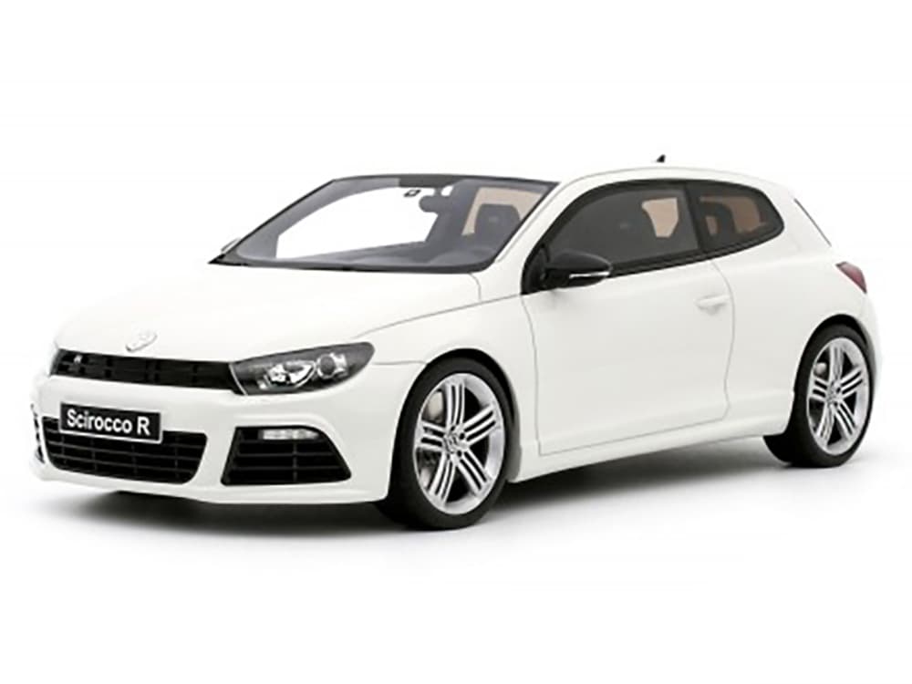 2008 Volkswagen Scirocco 3 R Phase 1 Candy White Limited Edition to 999 pieces Worldwide 1/18 Model Car by Otto Mobile