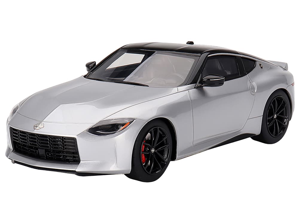 2023 Nissan Z Performance Brilliant Silver Metallic with Black Top 1/18 Model Car by Top Speed