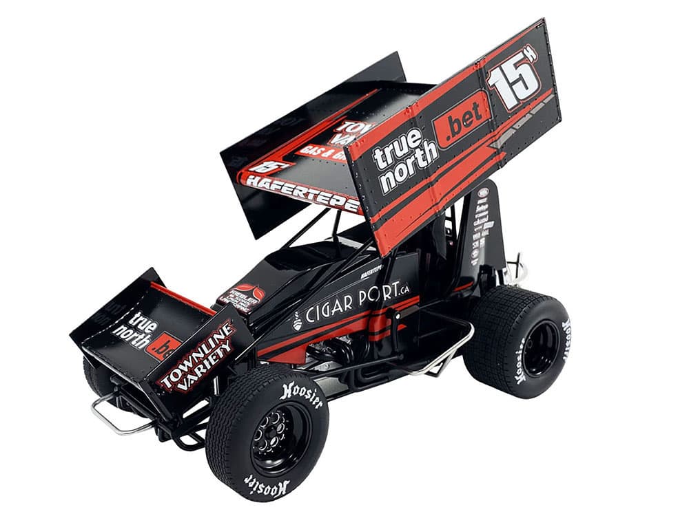 Winged Sprint Car 15H Sam Hafertepe Jr. "True North .Bet" Hills Racing "World of Outlaws" (2024) 1/18 Diecast Model Car by ACME