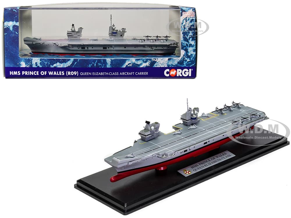 HMS Prince of Wales (R09) Aircraft Carrier "Queen Elizabeth-Class" British Royal Navy "Naval Power" Series 1/1250 Diecast Model by Corgi