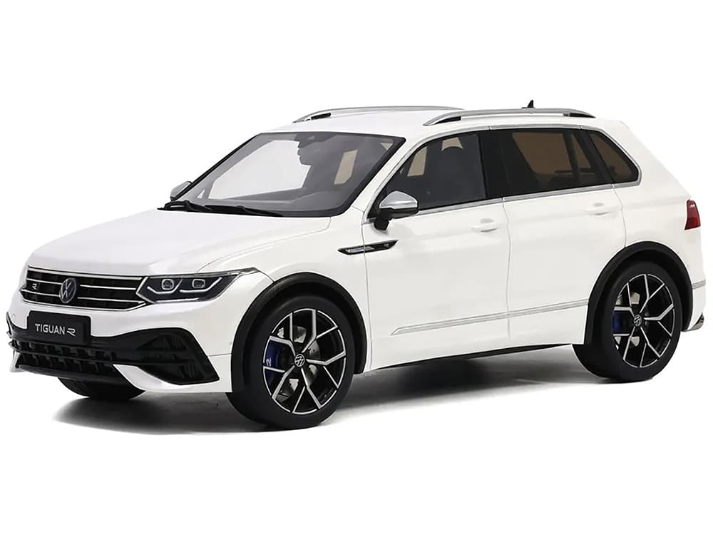 2021 Volkswagen Tiguan R White Limited Edition to 1000 pieces Worldwide 1/18 Model Car by Otto Mobile
