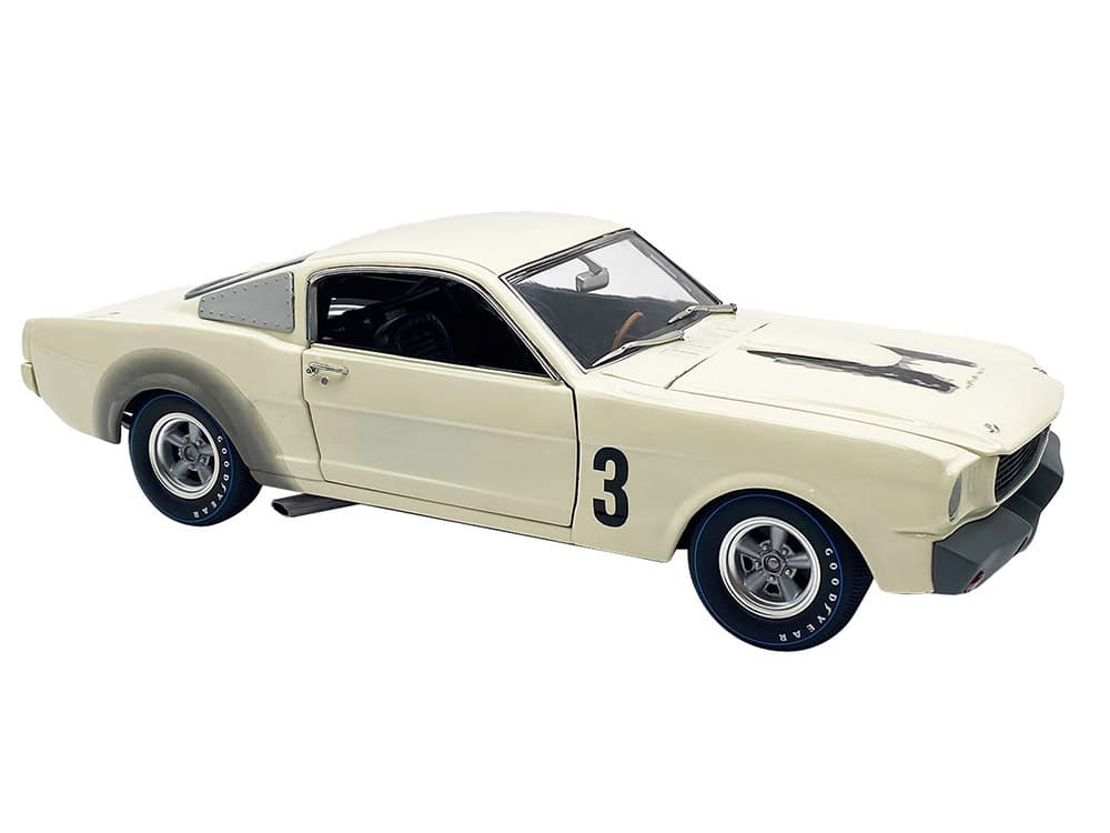 1965 Shelby GT350R Prototype 3 White Limited Edition to 312 pieces Worldwide 1/18 Diecast Model Car by ACME