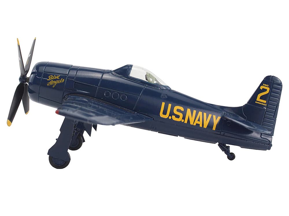 Grumman F8F Bearcat Fighter Aircraft "Blue Angels 2" (1946) United States Navy "SkyMax Models" Series 1/72 Diecast Model by Hobby Master
