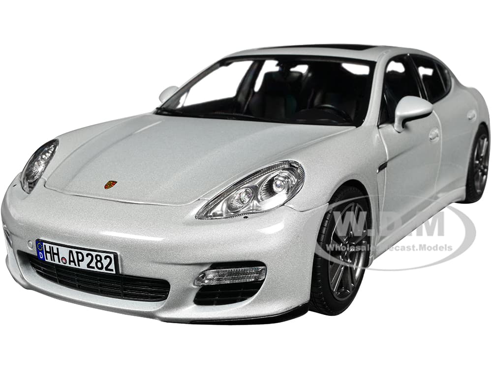 2009 Porsche Panamera Turbo Silver Metallic 1/18 Diecast Model Car by Norev