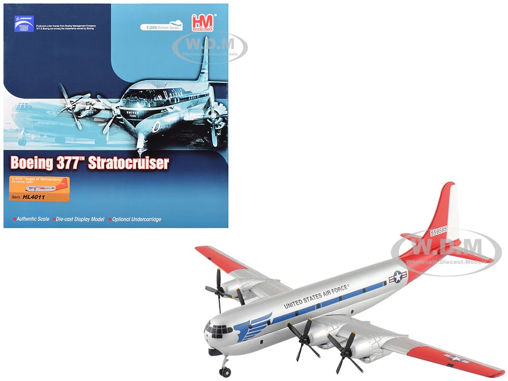 Boeing 377 C-97G Stratofreighter Transport Aircraft "45-59595 Angel of Deliverance" United States Air Force "Airliner Series" 1/200 Diecast Model by