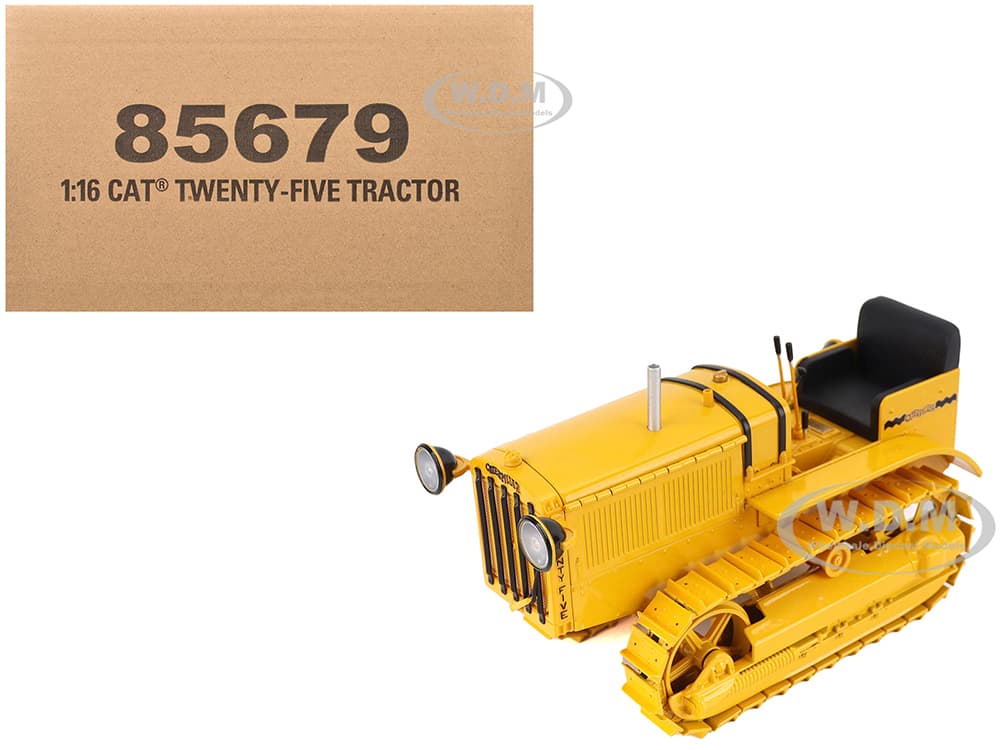 CAT Caterpillar Twenty Five Tractor Yellow "Vintage" Series 1/16 Diecast Model by Diecast Masters