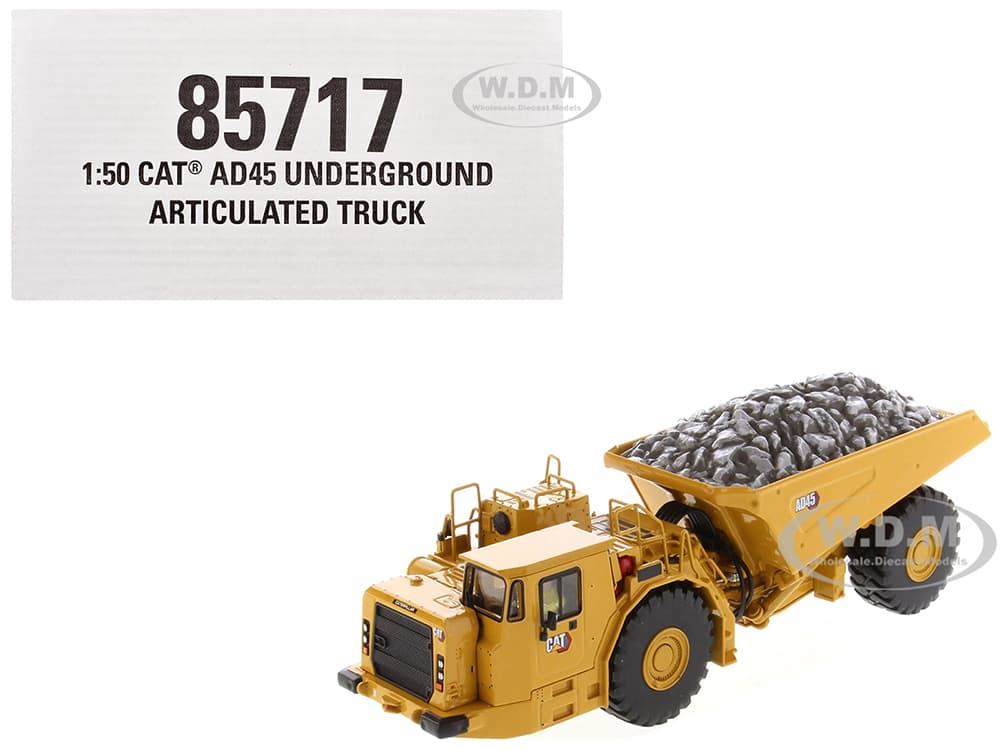 CAT Caterpillar AD45 Underground Articulated Truck Yellow "High Line" Series 1/50 Diecast Model by Diecast Masters