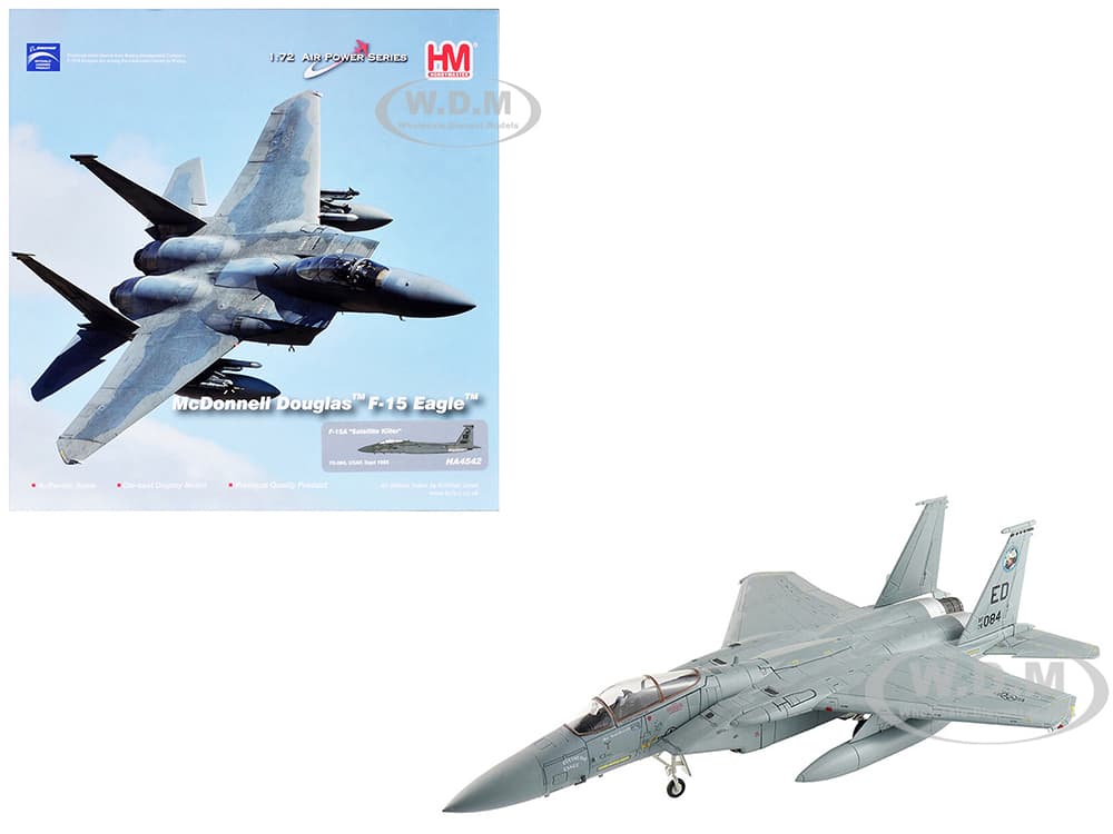 McDonnell Douglas F-15A Eagle Fighter Aircraft "Satellite Killer" (1985) United States Air Force "Air Power Series" 1/72 Diecast Model by Hobby Maste