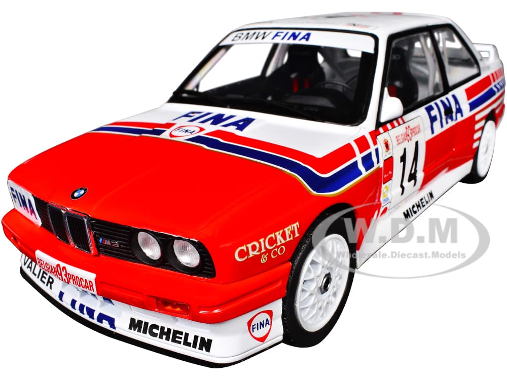 BMW E30 M3 14 Marc Duez "Belgian Procar Championship" (1993) "Competition" Series 1/18 Diecast Model Car by Solido