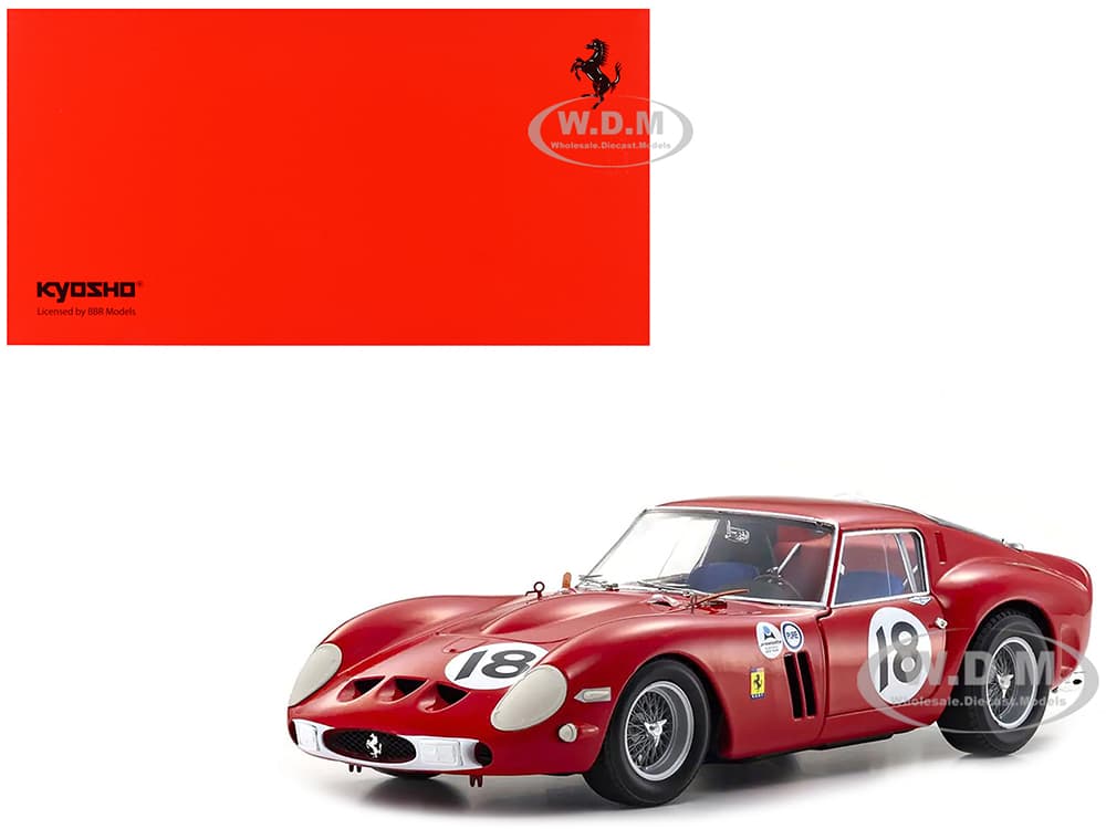 Ferrari 250 GTO 18 Pedro Rodriguez Winner "Daytona 3 Hours" (1963) 1/18 Diecast Model Car by Kyosho
