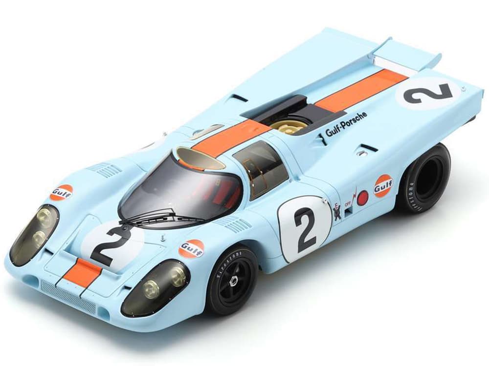 Porsche 917K 2 Pedro Rodriguez - Jackie Oliver "J.W. Automotive Engineering" Winner "24 Hours of Daytona" (1971) with Acrylic Display Case 1/18 Model