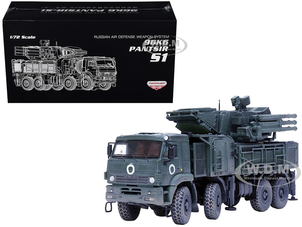 Pantsir S1 96K6 Self-Propelled Air Defense Weapon System "Ukraine War" Russian Army "Armor Premium" Series 1/72 Diecast Model by Panzerkampf