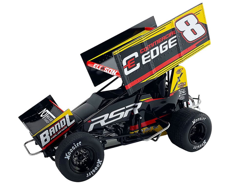 Winged Sprint Car 8 Cory Eliason "Commercial Edge" RSR "High Limit Sprint Car Series" (2024) 1/18 Diecast Model Car by ACME