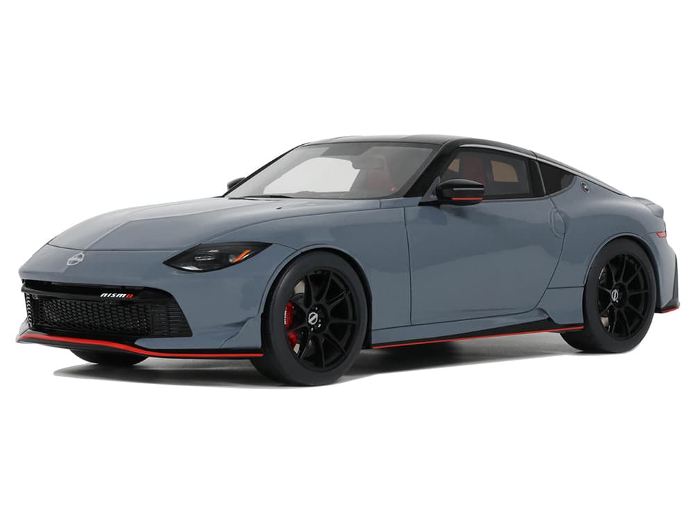 2024 Nissan Z Nismo Gray with Black Top 1/18 Model Car by GT Spirit