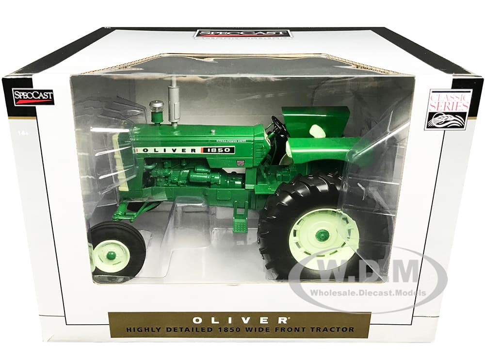 Oliver 1850 Wide Front Tractor Green "Classic Series" 1/16 Diecast Model by SpecCast