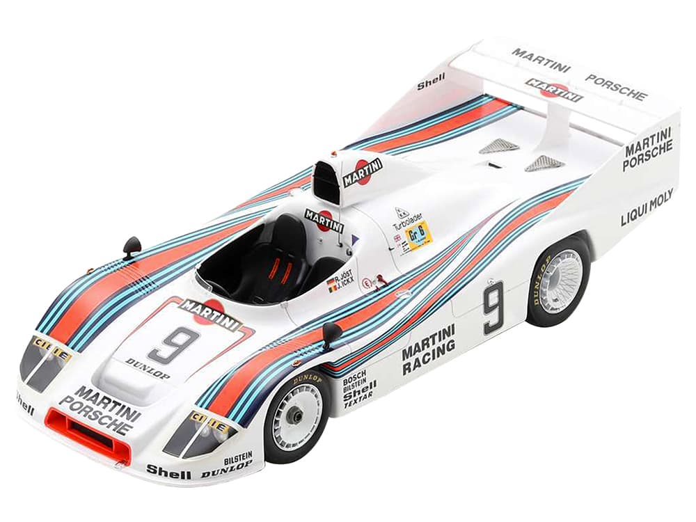 Porsche 908/80 9 Jacky Ickx - Reinhold Joest "Martini Racing" 2nd Place "24 Hours of Le Mans" (1980) with Acrylic Display Case 1/18 Model Car by Spar