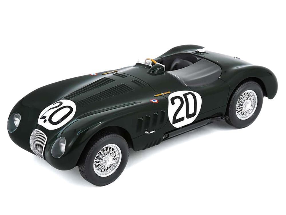Jaguar XK 120 C 20 Peter Walker - Peter Whitehead "Jaguar Cars Ltd" Winner "24 Hours of Le Mans" (1951) with Acrylic Display Case 1/18 Model Car by S